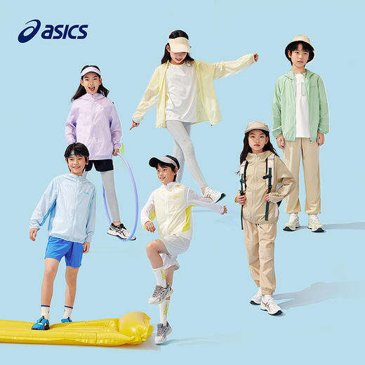 ASICS/亚瑟士童装25年夏新款男女UPF50+冰蝉翼防晒服梭织透气外套 商品图4