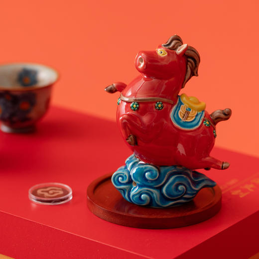 【一群朋友】2026 骐骥驰聘·马踏飞烟 -主人杯套组 商品图5