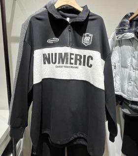 NC立领拉链撞色长袖卫衣50720（黑）秋季253012380321