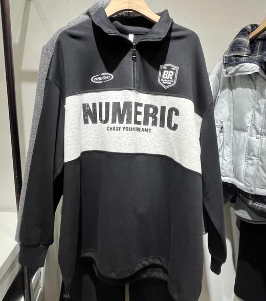 NC立领拉链撞色长袖卫衣50720（黑）秋季253012380321 商品图0