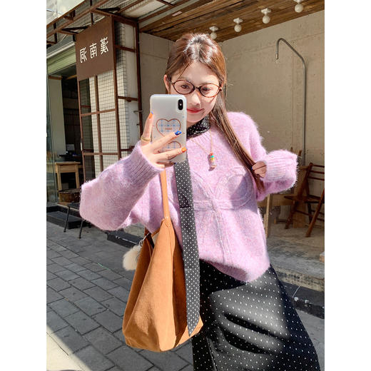 <曾小咸推荐>现货秒杀 ！微信超特价！ 韩系蝴蝶结毛衣 日常219.99 立减130 秒杀89.99！！ 商品图3