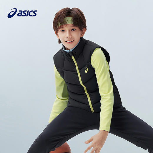 ASICS/亚瑟士童装25年冬季新款儿童运动羽绒马甲轻量保暖百搭防水 商品图2