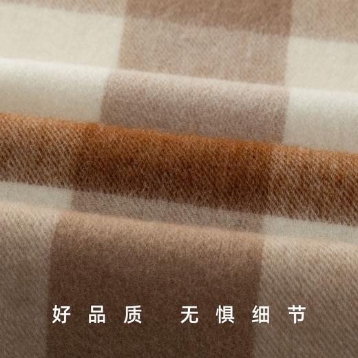 「100%羊毛围巾！几十款可选」韩系女秋冬围巾 氛围感简约女士格子男士流苏围脖配饰 商品图2