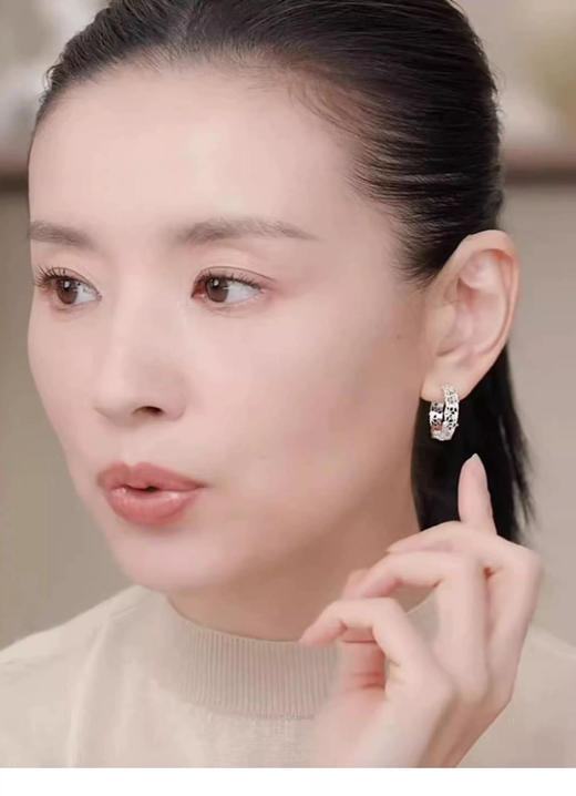 董洁同款高颜值925银蕾丝戒指活口 商品图11