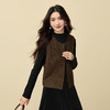 【12/10新品6折】熙世界老钱小香风毛呢马甲女秋冬2025年新款气质复古无袖坎肩背心 商品缩略图4
