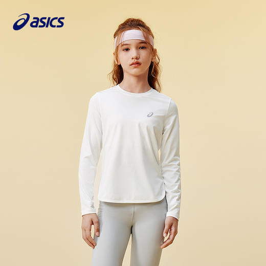 ASICS/亚瑟士童装25年秋季女童运动吸湿长袖弹力有型飓风秒干衣 商品图0