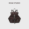 ROMI STUDIO 首饰袋 羊京绒头层头皮铆钉复古双肩包 RWCWP37355 商品缩略图0