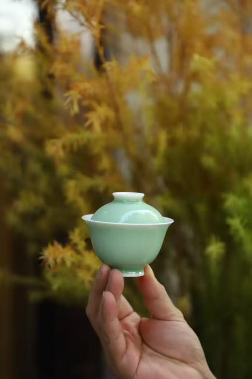 一器一色，一色一境，景德镇单色釉盖碗 商品图2