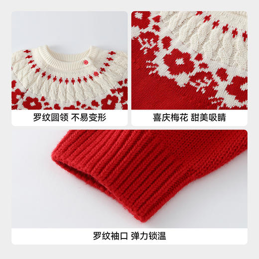 【实体店同款】女童圆领针织衫春季新款安奈儿童装XG614007 商品图4