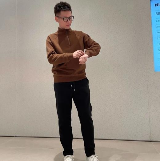 格桑米男士羊毛加绒卫衣，半高领半拉链设计，寒冬也要保持优雅 商品图13