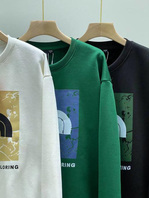 D121003秋冬季新款男女情侣针织加绒款圆领卫衣 商品图2