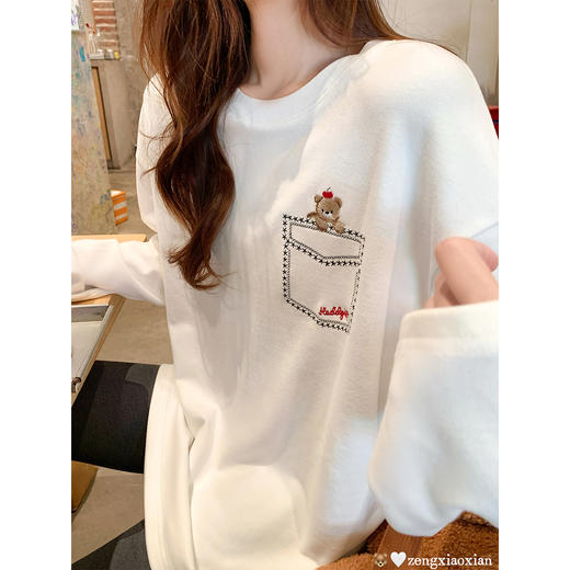 <曾小咸推荐>现货秒杀 ！微信超特价！韩系绣花T恤 日常149.99 立减70 秒杀79.99！！ 商品图2