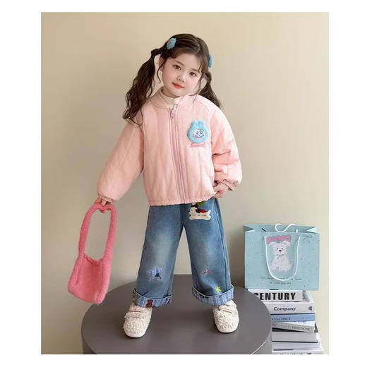 童洛萌拉布布加绒加厚棉服外套冬新款儿童韩版卡通百搭棉服棉袄80-130 商品图3