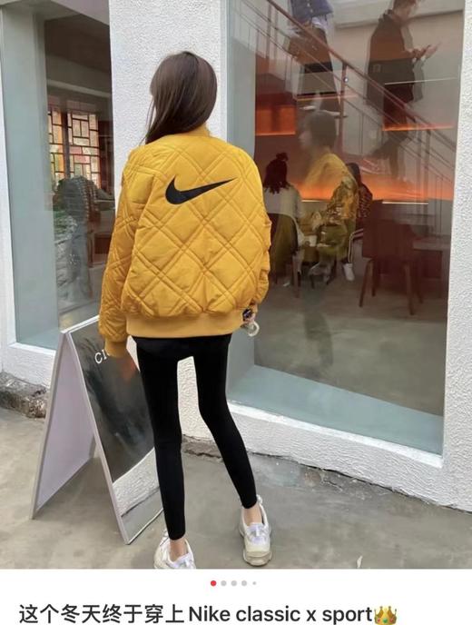 正反面都可以穿搭、男女同款 奈克复古正反双面穿菱格羽绒棉服   商品图2