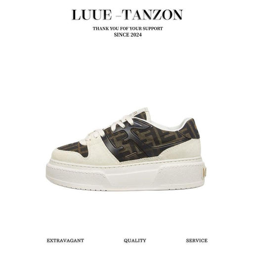 芬迪  厚底板鞋休闲运动鞋（ZX*DBG） 商品图0