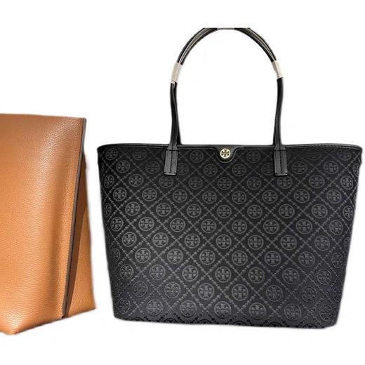 【品牌授权】Tory Burch TB托特包monogram帆布老花子母包手提印花新款女大购物袋 商品图1