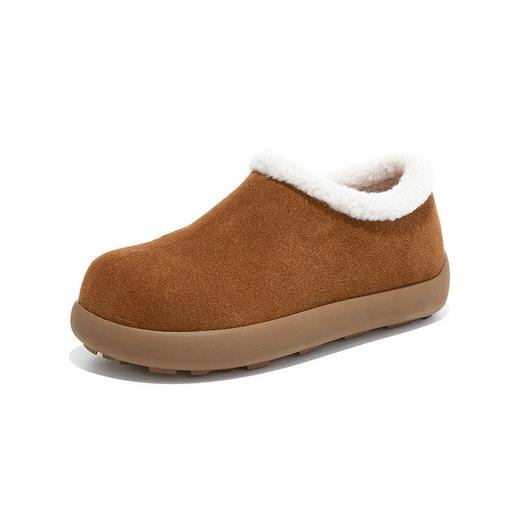 真皮雪地靴女2025冬季新款平底加绒棉鞋休闲百搭毛毛鞋保暖靴子女 商品图2