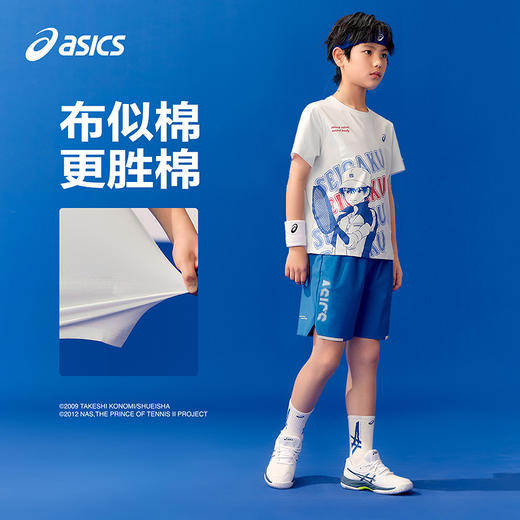 【新网球王子联名】亚瑟士童装25年夏季新款吸湿速干针织短袖T恤 商品图1