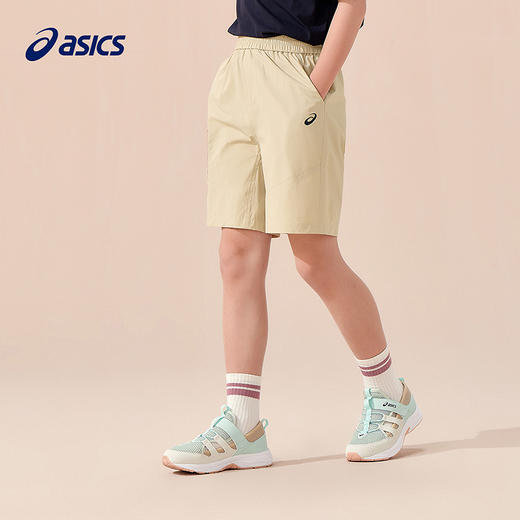 ASICS/亚瑟士童装2025年夏季新款男女童运动吸湿速干梭织短裤透气 商品图3