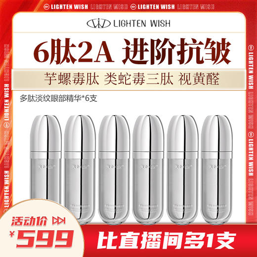 【老客渠道】🔥光希多肽淡纹眼部精华液保湿抗皱紧致舒缓眼精华20ml*6瓶 商品图0