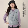 【12/10新品6折】熙世界紫色衬衫叠穿针织马甲套装女2025年新款秋冬毛衣背心两件套 商品缩略图1