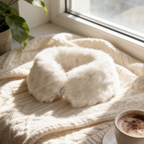 【林栖好物】（预售七天发货）毛领围脖原创复古百搭保暖围巾领巾装饰女小众设计