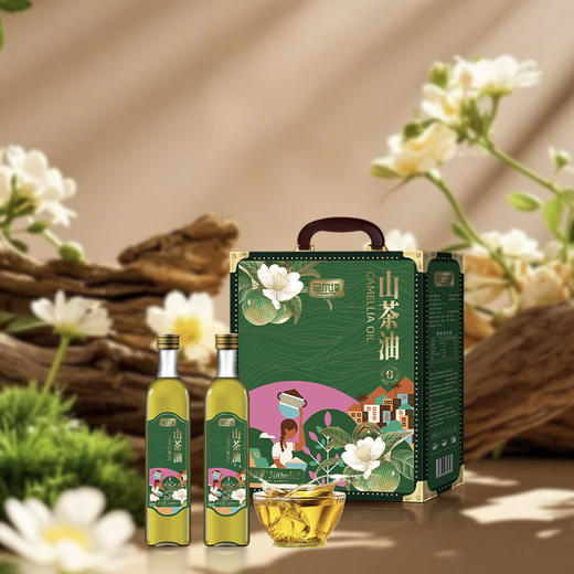 马尔塔山茶油双支礼盒(精装)500ML*2-XJ 商品图3