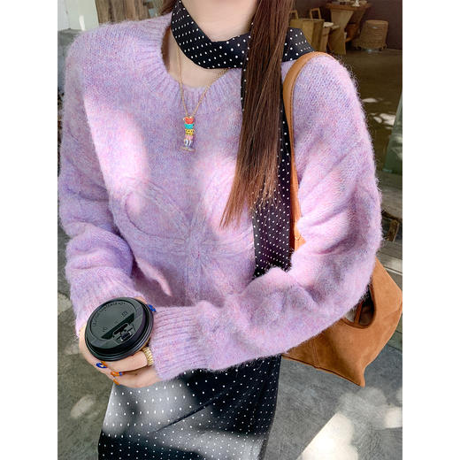 <曾小咸推荐>现货秒杀 ！微信超特价！ 韩系蝴蝶结毛衣 日常219.99 立减130 秒杀89.99！！ 商品图2