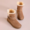 隆丰冬季新款女士绑带基础款雪地靴保暖加厚舒适A级羊皮毛一体短靴雪地靴122033 商品缩略图5