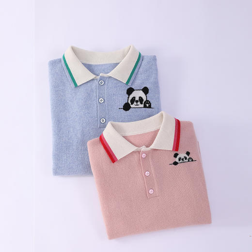 🎁【满赠活动】MOKA莫卡·奇趣萌宠系列-POLO领三粒纽扣套头衫 商品图6