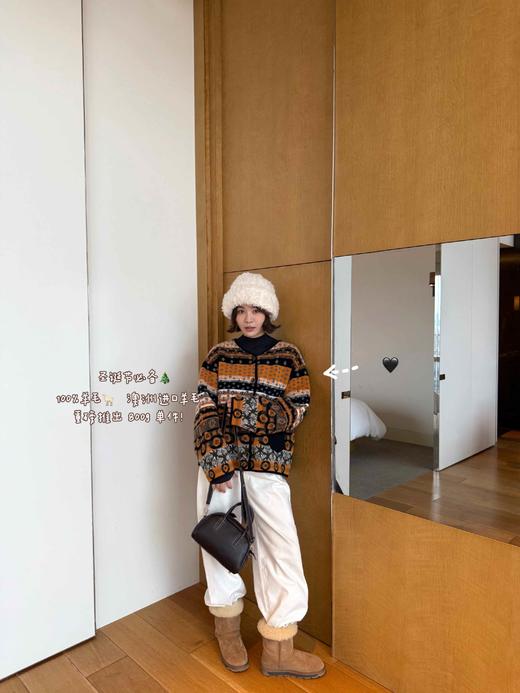 一店j 「费尔岛」秋冬一抹亮色「高克重纯羊毛」小个子也超好穿的肥肥大～ 商品图7