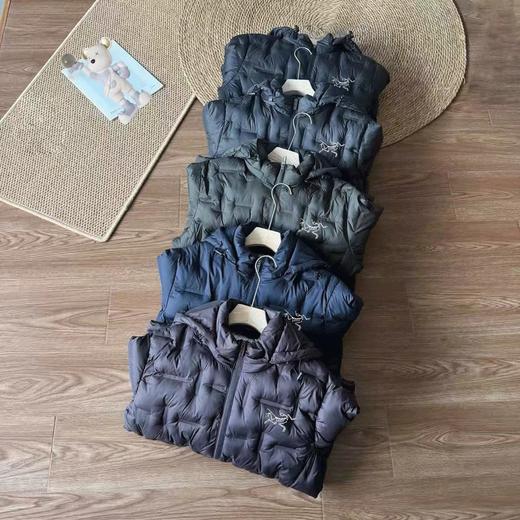 D121024户外通勤轻薄羽绒棉服男款轻量保暖不臃肿连帽外套 商品图0