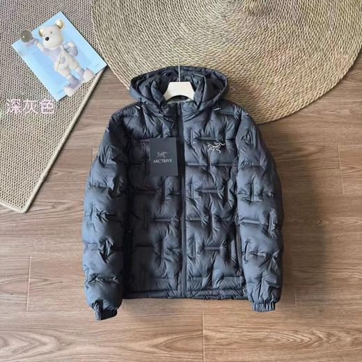 D121024户外通勤轻薄羽绒棉服男款轻量保暖不臃肿连帽外套 商品图2