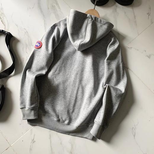 D121001男士全拉链银狐绒柔软舒适连帽卫衣外套 商品图6