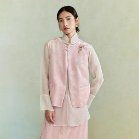 【林栖设计小店】（预售12.20）真丝衫新中式优雅提花宽松2026早春新款衬衣1961013B