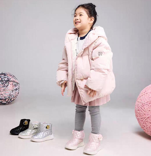 老米优品🎈薅羊毛！品牌方直发福利！《Native儿童秋冬加绒保暖雪地靴短靴》加厚毛绒衬里，菱格纹绗缝工艺精致有型，轻微防泼水设计！ 商品图4