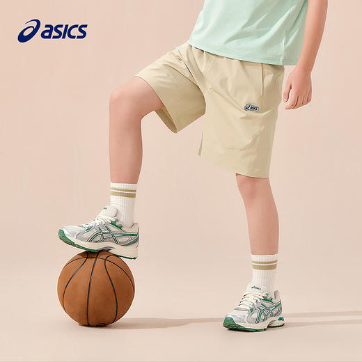 ASICS/亚瑟士童装25年夏季新款男童三防宽松弹力舒适梭织运动中裤 商品图3