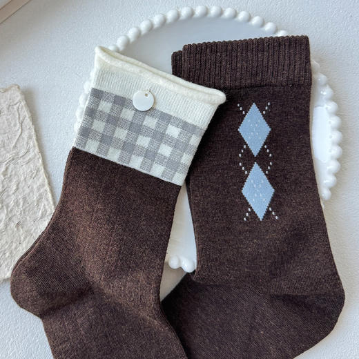 基础-简约暖棕轻甜袜-纪念日百货门店同款168148498 商品图5