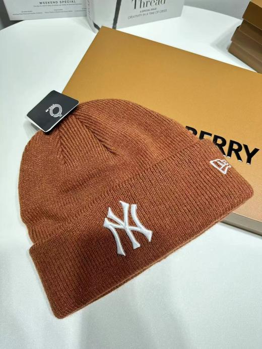 D121036冬款保暖帽针织帽加厚拼皮秋季潮百搭男女款帽子 商品图6