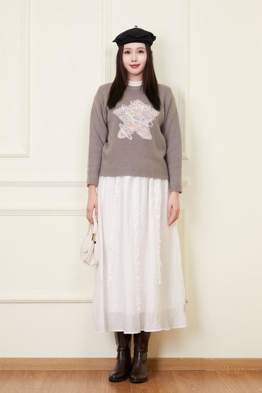 L.Fleuri 超好看气质五角星宽松毛衣 21982 商品图3