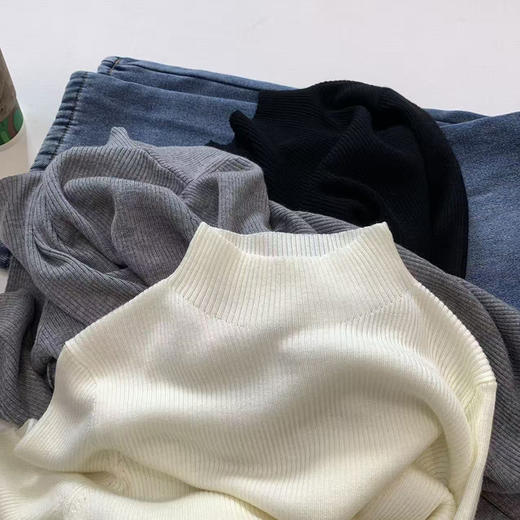 外贸代工厂出！ 秋冬内搭天花板 小禾绵羊毛半高领针织打底衫 商品图11