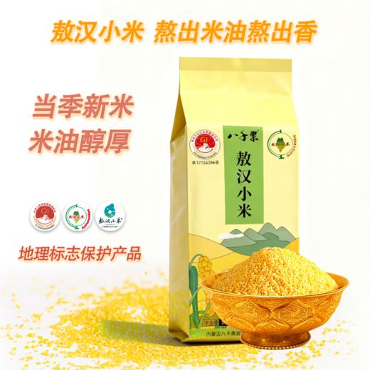 赤峰敖汉旗 八千粟敖汉小米500g*3袋/组真空块装 全球环境500佳 世界小米之乡  全球重要农业文化遗产地 BBQS 商品图0