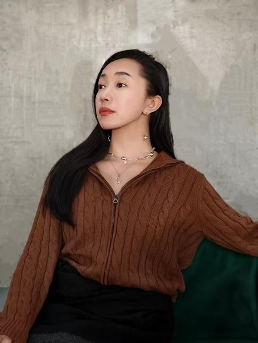 【12.11上新】2色拉*劳*修身绞花全拉链针织衫·LSQ 商品图9