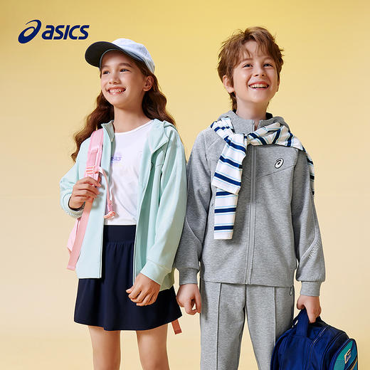 ASICS/亚瑟士儿童2025年秋季宽松连帽针织便服时尚印花运动百搭 商品图0