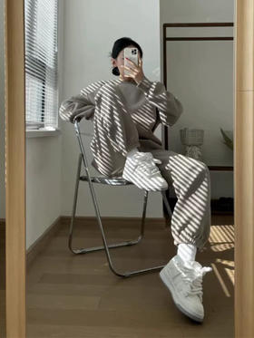 alo加绒加厚卫衣卫裤套装