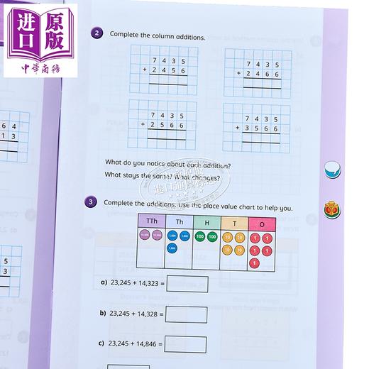 【中商原版】英国白玫瑰数学练习册五年级秋季套装4册 White Rose Math Year 5 Autumn Block 1-4 小学加减乘除法学习英文原版 商品图2