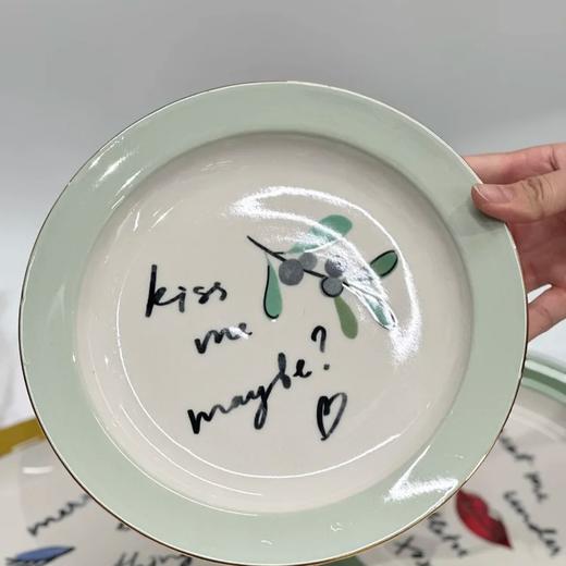 【一家店专属】【出口餐具尾单-福利专场】欧美设计款系列字母餐盘/菱格圆盘等【CJ22】 商品图9