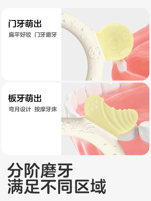 KUB可优比婴儿牙胶安抚磨牙棒3个月以上口欲期小月龄宝宝硅胶玩具 商品图2