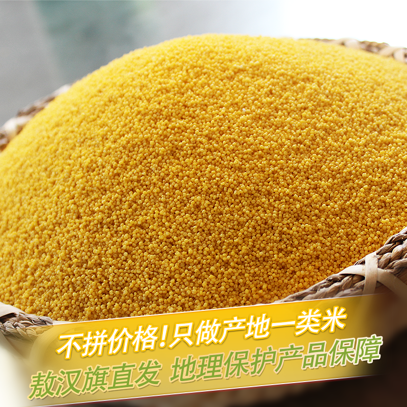 赤峰敖汉旗 八千粟有机小米 全球环境500佳  世界小米之乡 全球重要农业文化遗产地  BBQS