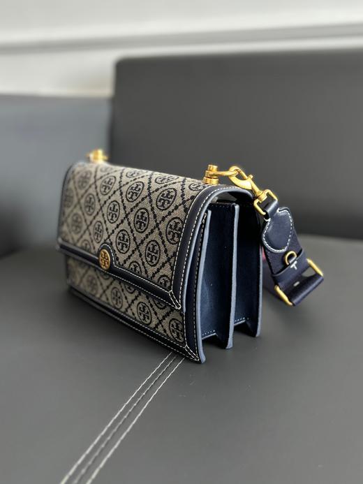 【品牌授权】经典复古牛皮印花单肩斜挎手提包老花风琴包小方包休闲百搭TB女包 商品图4